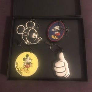 Disney x Coach Mickey Mouse Hangtag Set of 4
